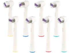 Newgen Medicals Zahnbürstenaufsatz:8x Ersatzbürsten Passend Für Viele Oral-B®**-Elektrozahnbürsten***