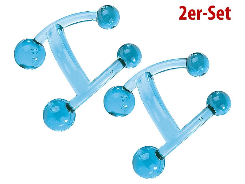 Newgen Medicals Massagekäfer:Massage-Tool "Relax" 2er-Set 2 Newgen Medicals Massagekäfer:Massage-Tool "Relax" 2er-Set – Bild 2