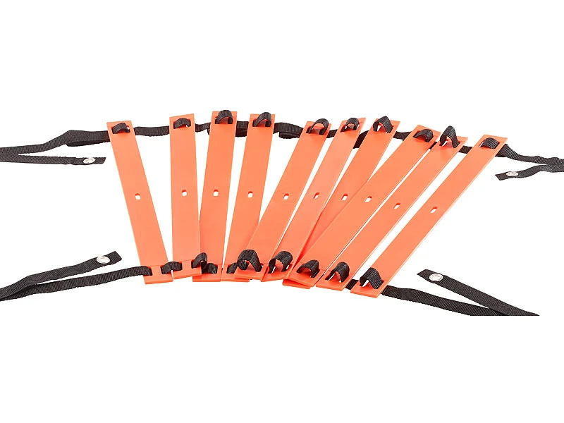 PEARL Sports Fitnessleiter:Flache Trainings- Und Koordinationsleiter Mit Tragetasche, 4,75 M 2 PEARL Sports Fitnessleiter:Flache Trainings- Und Koordinationsleiter Mit Tragetasche, 4,75 M – Bild 2