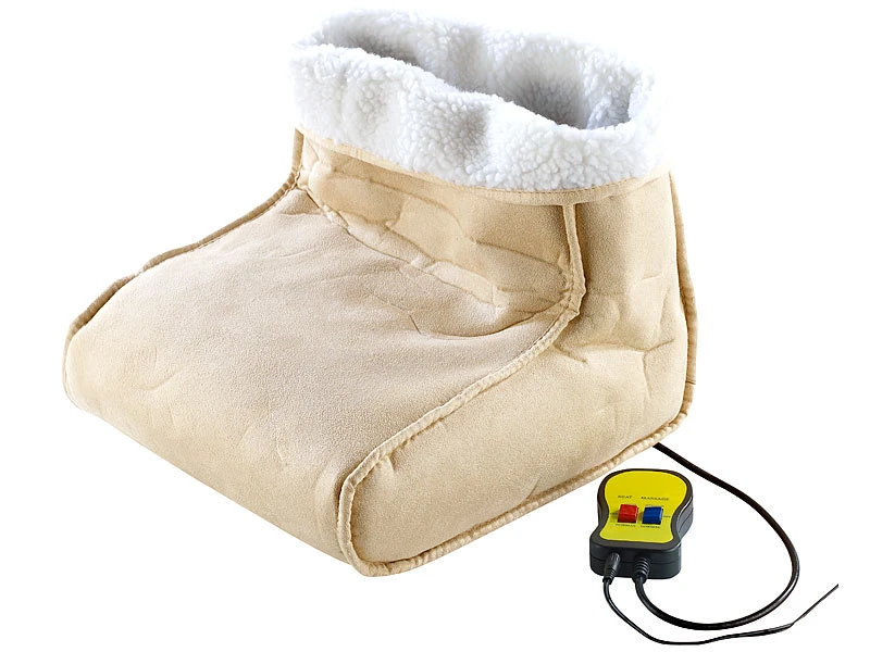 PEARL Elektrischer Fußwärmer:Kuscheliger 2in1-Fußwärmer Mit Vibrationsfunktion Und Fernbedienung 2 PEARL Elektrischer Fußwärmer:Kuscheliger 2in1-Fußwärmer Mit Vibrationsfunktion Und Fernbedienung – Bild 2