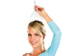 PEARL Kopfkrauler:4er-Set Kopf-Massage-Spinne Kopfmassagegerät Mit Metall-Griff -Newgen medicals Shop nc5095 1 2