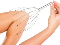 PEARL Massagespinne:2er Pack Kopf-Massage-Spinne Kopfmassagegerät Mit Metall-Griff -Newgen medicals Shop nc5095 3 1