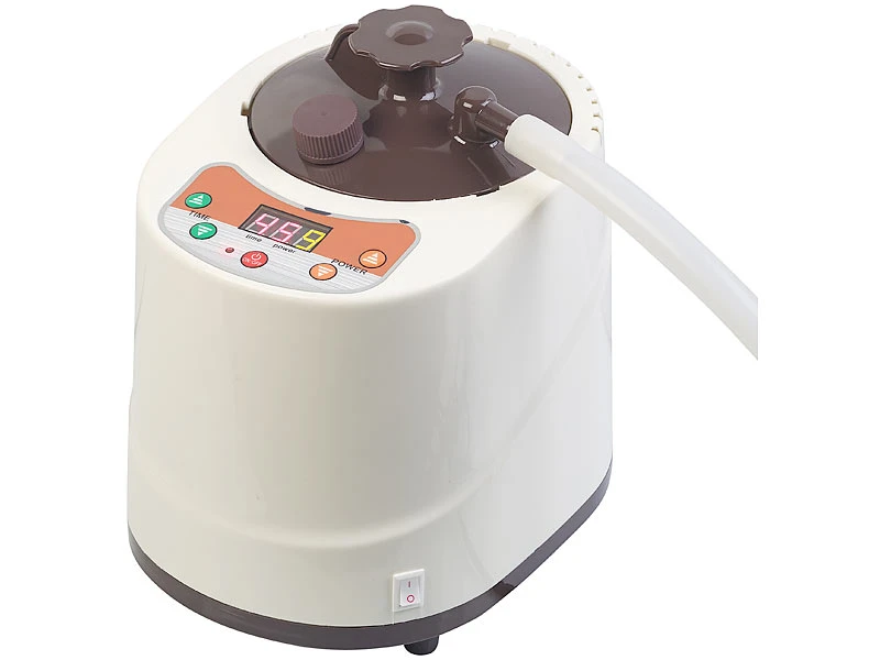 Newgen Medicals Dampfsauna:2in1-Heim-Dampfbad Und Sauna, Portabel, 1.000-Watt-Generator & Timer 3 Newgen Medicals Dampfsauna:2in1-Heim-Dampfbad Und Sauna, Portabel, 1.000-Watt-Generator & Timer – Bild 3