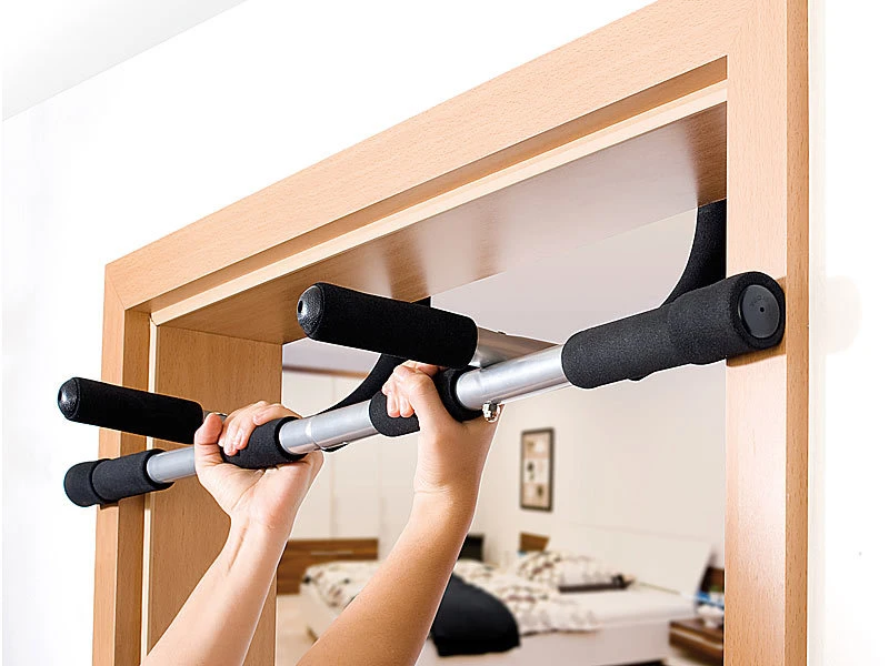 Newgen Medicals Klimmzugstange:4in1-Fitnessgerät Für Den Türrahmen 3 Newgen Medicals Klimmzugstange:4in1-Fitnessgerät Für Den Türrahmen – Bild 3