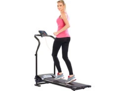 Newgen Medicals Laufband Klappbar:Laufband LF-203.mini Mit 3 Sport-Programmen, Zusammenklappbar