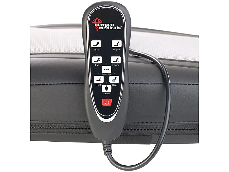 Newgen Medicals Massage:Shiatsu-Sitzauflage MA-600, Nackenmassage, IR-Tiefenwärme 8 Newgen Medicals Massage:Shiatsu-Sitzauflage MA-600, Nackenmassage, IR-Tiefenwärme – Bild 8