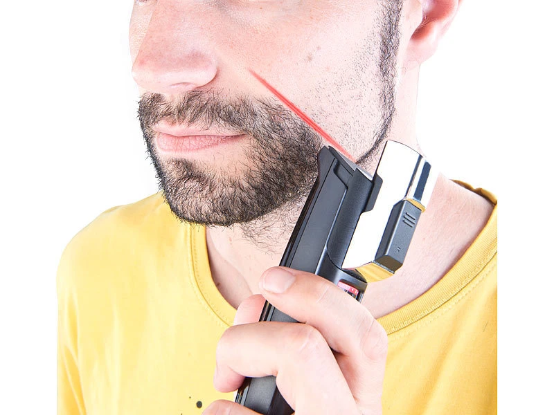 Sichler Präzisions Barttrimmer:2in1-Präzisions-Akku-Bartschneider Mit Laser-Guide, 20 Schnittlängen 5 Sichler Präzisions Barttrimmer:2in1-Präzisions-Akku-Bartschneider Mit Laser-Guide, 20 Schnittlängen – Bild 5