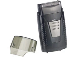 Sichler Akku Rasierer:Vibrationsfreier Folien-Akku-Reiserasierer, IPX5, USB-Ladebuchse