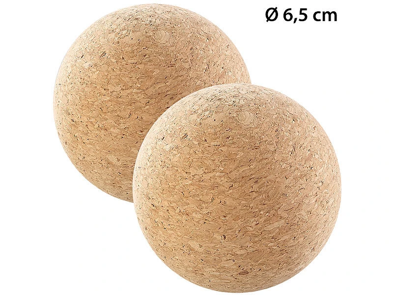 Newgen Medicals Massagebälle Rücken:2er Pack Massage-Ball Und Faszien-Trainer Zur Selbstmassage, Ø 6,5 Cm 1 Newgen Medicals Massagebälle Rücken:2er Pack Massage-Ball Und Faszien-Trainer Zur Selbstmassage, Ø 6,5 Cm
