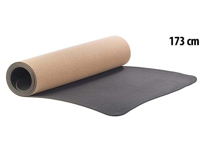 Newgen Medicals Trainingsmatte:Rutschfeste Yoga-Matte Aus Kork Und Natur-Kautschuk, 173 X 61 X 0,5 Cm 1 Newgen Medicals Trainingsmatte:Rutschfeste Yoga-Matte Aus Kork Und Natur-Kautschuk, 173 X 61 X 0,5 Cm
