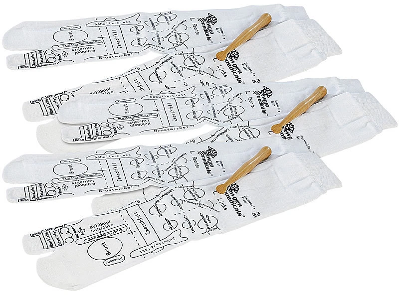 Newgen Medicals Fußreflexzonen Socken:3er-Set Druckpunkt-Socken Für Fuß-Reflexzonen-Massage, Gr. 38 - 40 2 Newgen Medicals Fußreflexzonen Socken:3er-Set Druckpunkt-Socken Für Fuß-Reflexzonen-Massage, Gr. 38 - 40 – Bild 2