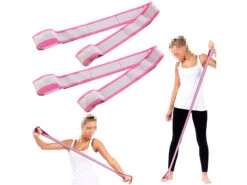 Speeron Gymnastikband:2er-Set Fitnessbänder - Gummibänder Mit Handschlaufen, 85 Cm