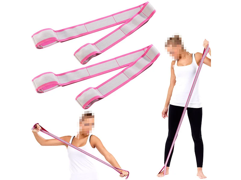 Speeron Gymnastikband:2er-Set Fitnessbänder - Gummibänder Mit Handschlaufen, 85 Cm 1 Speeron Gymnastikband:2er-Set Fitnessbänder - Gummibänder Mit Handschlaufen, 85 Cm