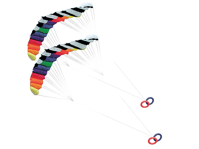 Infactory Drache:2er-Set XXL-Lenkdrachen "Speed" Mit 2 Meter Spannweite & 30 M Schnur 2 Infactory Drache:2er-Set XXL-Lenkdrachen "Speed" Mit 2 Meter Spannweite & 30 M Schnur – Bild 2