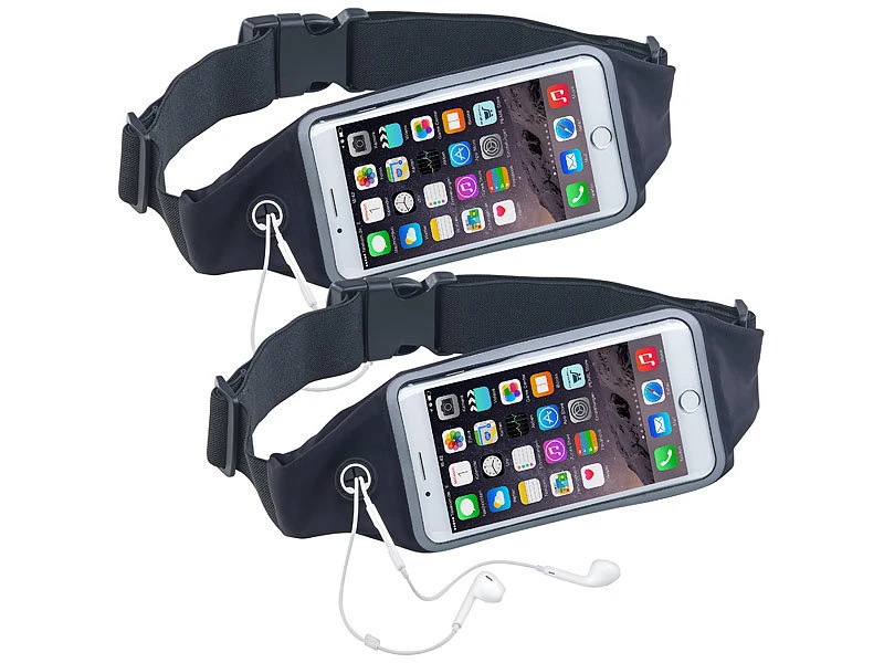 Xcase Handytasche:2er-Set Wasserfeste Sport-Laufgürtel Für Smartphones, Touch-Fenster 2 Xcase Handytasche:2er-Set Wasserfeste Sport-Laufgürtel Für Smartphones, Touch-Fenster – Bild 2
