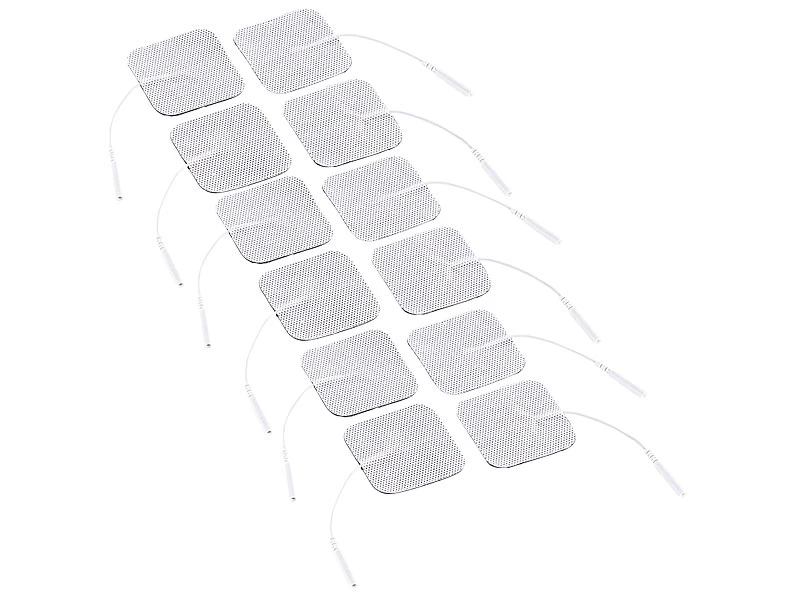 Newgen Medicals TENS Elektroden:3er-Set Elektroden-Pads Für Reizstrom-Geräte, 5x5 Cm, Je 4er-Set 1 Newgen Medicals TENS Elektroden:3er-Set Elektroden-Pads Für Reizstrom-Geräte, 5x5 Cm, Je 4er-Set