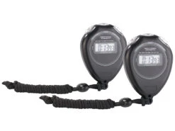 PEARL Sports Sport-Stop-Uhren:2er-Set Stoppuhren Classic