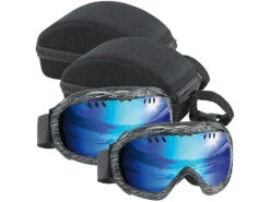 Speeron Brille Mit UV-Filter:2er-Set Superleichte Hightech-Ski- & Snowboardbrillen Inkl. Hardcase