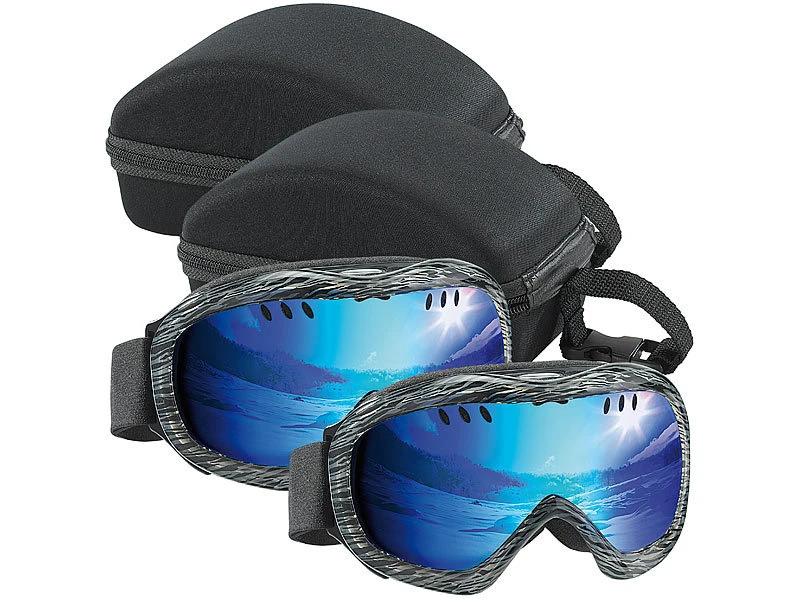Speeron Brille Mit UV-Filter:2er-Set Superleichte Hightech-Ski- & Snowboardbrillen Inkl. Hardcase 1 Speeron Brille Mit UV-Filter:2er-Set Superleichte Hightech-Ski- & Snowboardbrillen Inkl. Hardcase