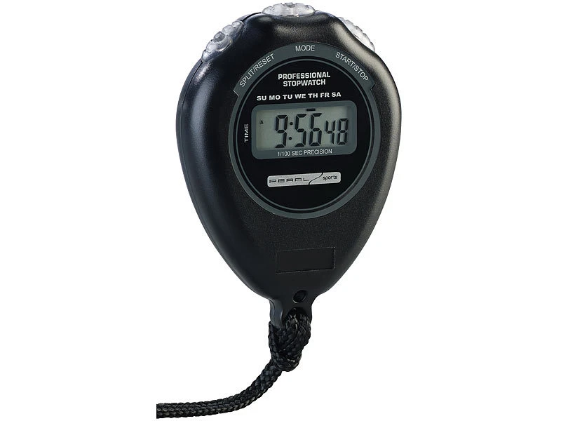 PEARL Sports Stop-Uhren:4er-Set Stoppuhr "Classic", LCD-Display, Bis Auf 1/100 S Genau 4 PEARL Sports Stop-Uhren:4er-Set Stoppuhr "Classic", LCD-Display, Bis Auf 1/100 S Genau – Bild 4