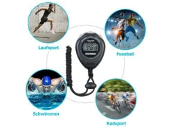 PEARL Sports Sport-Stop-Uhren:2er-Set Stoppuhren Classic -Newgen medicals Shop nx1272 4