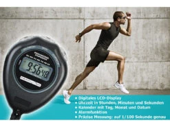PEARL Sports Stop-Uhren:4er-Set Stoppuhr "Classic", LCD-Display, Bis Auf 1/100 S Genau 6 PEARL Sports Stop-Uhren:4er-Set Stoppuhr "Classic", LCD-Display, Bis Auf 1/100 S Genau -Newgen medicals Shop nx1272 5 1