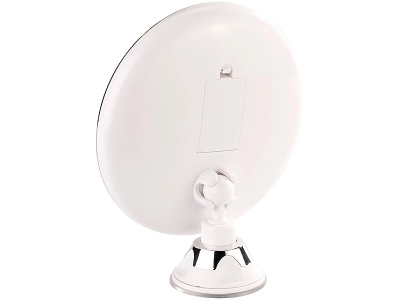 Sichler Beauty Rasierspiegel:Rasier- & Kosmetikspiegel, Ø 17,5 Cm, 5-fach, 25 LEDs, 360°-Saugnapf 3 Sichler Beauty Rasierspiegel:Rasier- & Kosmetikspiegel, Ø 17,5 Cm, 5-fach, 25 LEDs, 360°-Saugnapf – Bild 3