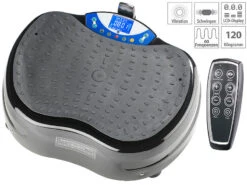 Newgen Medicals Vibratorplatte:3D-Vibrationsplatte WBV-620.3D, Expander & Fernbedienung, Bis 120 Kg