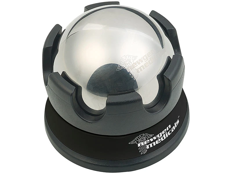 Newgen Medicals Massagekugel Metall:Kühlender Massage-Ball Aus Edelstahl, Mit 360°-Rotations-Halterung 4 Newgen Medicals Massagekugel Metall:Kühlender Massage-Ball Aus Edelstahl, Mit 360°-Rotations-Halterung – Bild 4