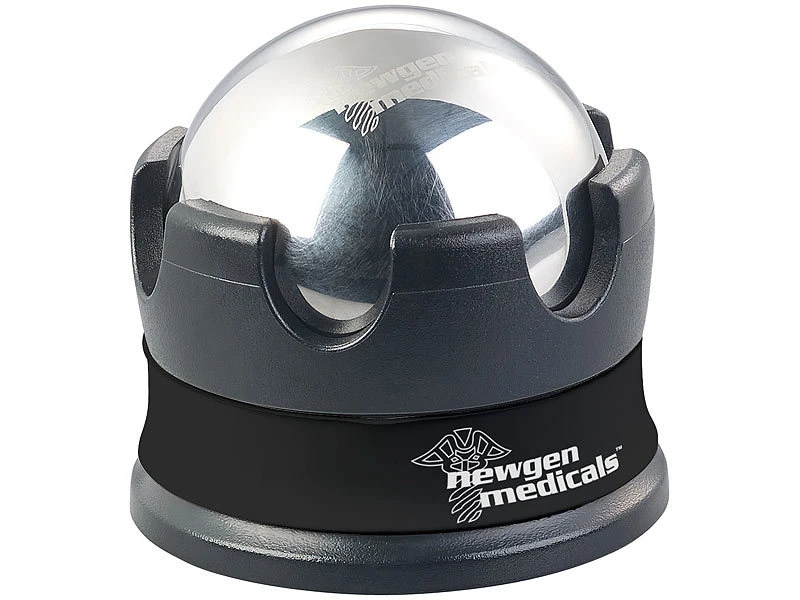 Newgen Medicals Massagekugeln Metall:2er-Set Kühlende Massage-Bälle Aus Edelstahl 3 Newgen Medicals Massagekugeln Metall:2er-Set Kühlende Massage-Bälle Aus Edelstahl – Bild 3