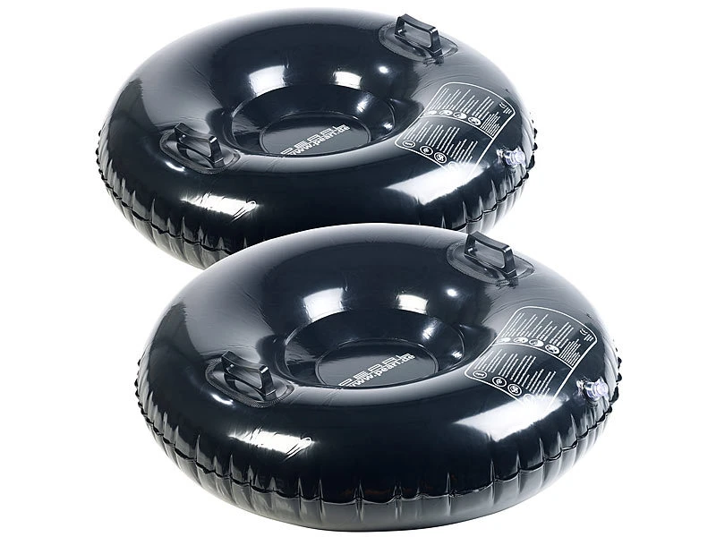 PEARL Snow Tube:2er-Set Aufblasbare Kinderschlitten Für Kinder Ab 8 Jahren, Bis 80 Kg 1 PEARL Snow Tube:2er-Set Aufblasbare Kinderschlitten Für Kinder Ab 8 Jahren, Bis 80 Kg