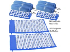 Newgen Medicals Massagematten:2er-Set Entspannungsmatte Und Entspannungskissen