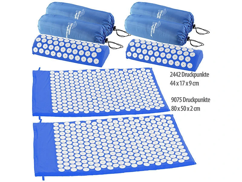 Newgen Medicals Massagematten:2er-Set Entspannungsmatte Und Entspannungskissen 1 Newgen Medicals Massagematten:2er-Set Entspannungsmatte Und Entspannungskissen