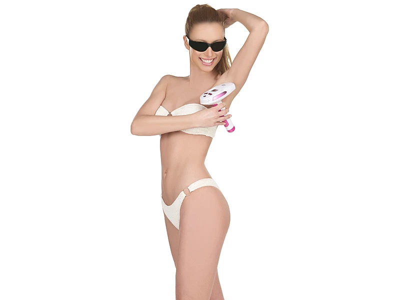 Sichler Beauty Laser Haarentferner:IPL-Haarentfernungs-System, 2 Aufsätze, Display, 5 Stufen,Schutzbrille 12 Sichler Beauty Laser Haarentferner:IPL-Haarentfernungs-System, 2 Aufsätze, Display, 5 Stufen,Schutzbrille – Bild 12