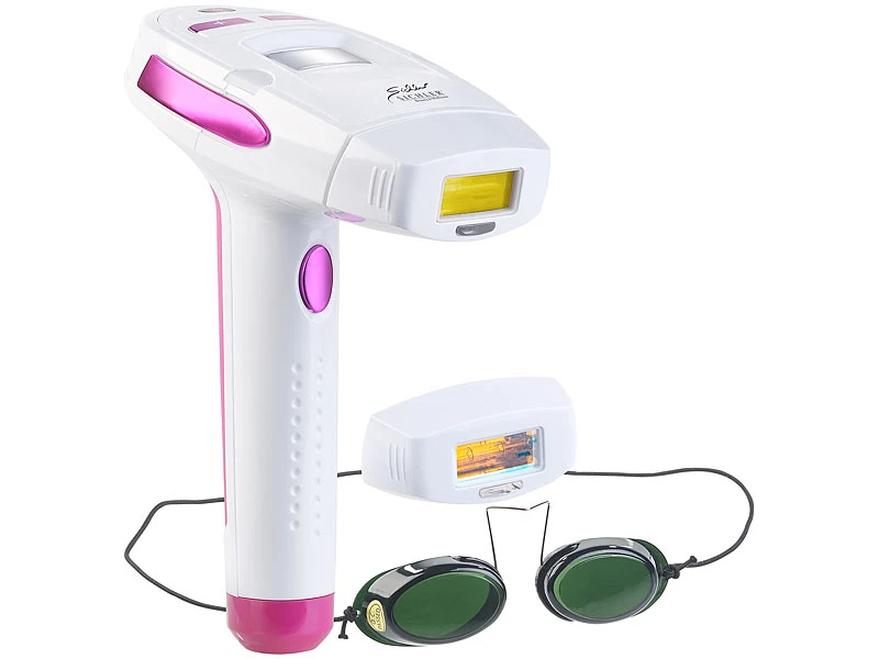 Sichler Beauty Laser Haarentferner:IPL-Haarentfernungs-System, 2 Aufsätze, Display, 5 Stufen,Schutzbrille 2 Sichler Beauty Laser Haarentferner:IPL-Haarentfernungs-System, 2 Aufsätze, Display, 5 Stufen,Schutzbrille – Bild 2