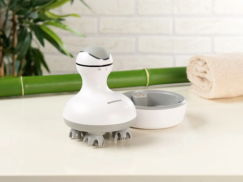 Newgen Medicals Kopfhaut Massagegerät:Deluxe-3D-Kopf- & Körper-Massagegerät Mit Akku-Betrieb & Ladestation 12 Newgen Medicals Kopfhaut Massagegerät:Deluxe-3D-Kopf- & Körper-Massagegerät Mit Akku-Betrieb & Ladestation – Bild 12