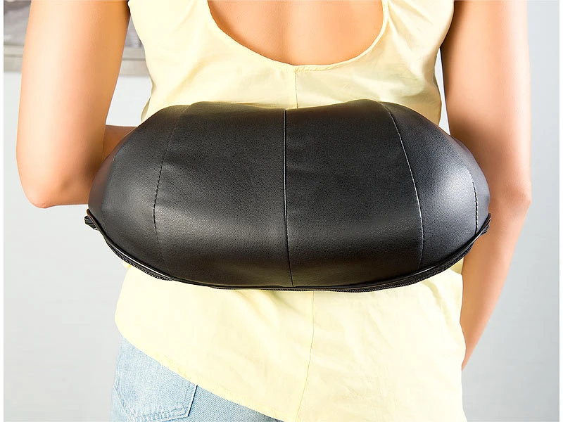 Newgen Medicals Nackenmassagegerät:Shiatsu-Massagegerät Für Nacken Und Schulter, IR-Tiefenwärme, 24 Watt 5 Newgen Medicals Nackenmassagegerät:Shiatsu-Massagegerät Für Nacken Und Schulter, IR-Tiefenwärme, 24 Watt – Bild 5