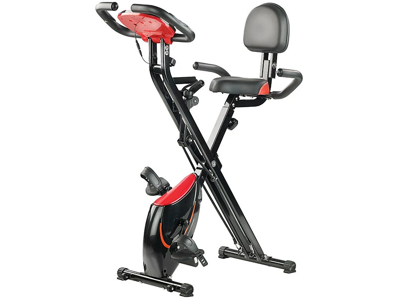 PEARL Sports Crosstrainer:2in1-Klapp-Heimtrainer, 2 Expander, Tablet-Halter, 2,5 Kg Schwungmasse 6 PEARL Sports Crosstrainer:2in1-Klapp-Heimtrainer, 2 Expander, Tablet-Halter, 2,5 Kg Schwungmasse – Bild 6