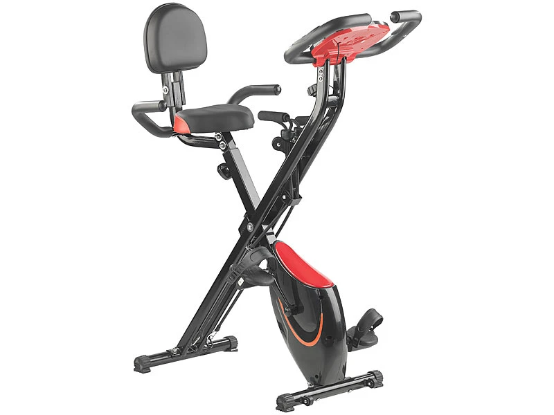 PEARL Sports Crosstrainer:2in1-Klapp-Heimtrainer, 2 Expander, Tablet-Halter, 2,5 Kg Schwungmasse 2 PEARL Sports Crosstrainer:2in1-Klapp-Heimtrainer, 2 Expander, Tablet-Halter, 2,5 Kg Schwungmasse – Bild 2