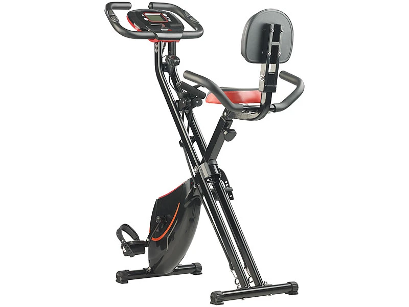 PEARL Sports Crosstrainer:2in1-Klapp-Heimtrainer, 2 Expander, Tablet-Halter, 2,5 Kg Schwungmasse 7 PEARL Sports Crosstrainer:2in1-Klapp-Heimtrainer, 2 Expander, Tablet-Halter, 2,5 Kg Schwungmasse – Bild 7