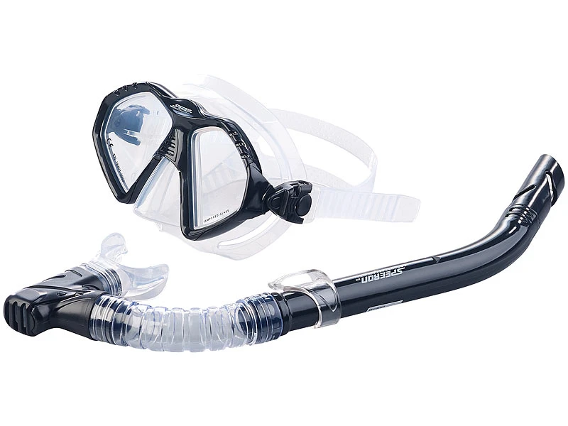 Speeron Schnorchelbrille:Schnorchel-Set Für Erwachsene, Taucherbrille Mit Gehärteten Gläsern 2 Speeron Schnorchelbrille:Schnorchel-Set Für Erwachsene, Taucherbrille Mit Gehärteten Gläsern – Bild 2