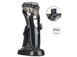 Sichler Trockenrasierer:2in1-Akku-Rasierer Mit Präzisionstrimmer & 3D-Scherköpfen, IPX6