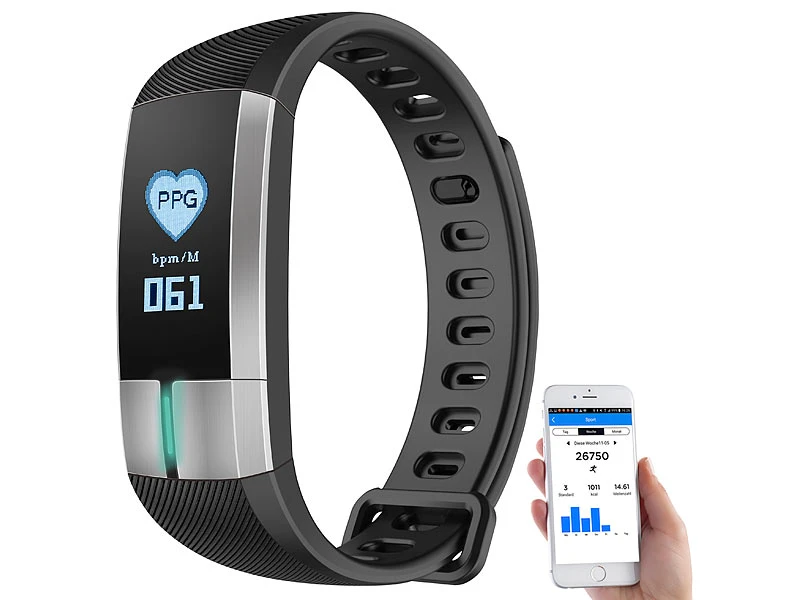 Newgen Medicals Uhr Mit EKG:Fitness-Armband, Blutdruck-& Herzfrequenz-Anzeige (Versandrückläufer) 13 Newgen Medicals Uhr Mit EKG:Fitness-Armband, Blutdruck-& Herzfrequenz-Anzeige (Versandrückläufer) – Bild 13