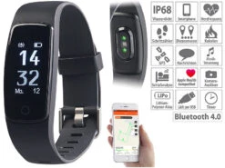 Newgen Medicals Smartwatch GPS:GPS-Fitness-Armband Mit XL-Touch-Display, 14 Sportarten, IP68