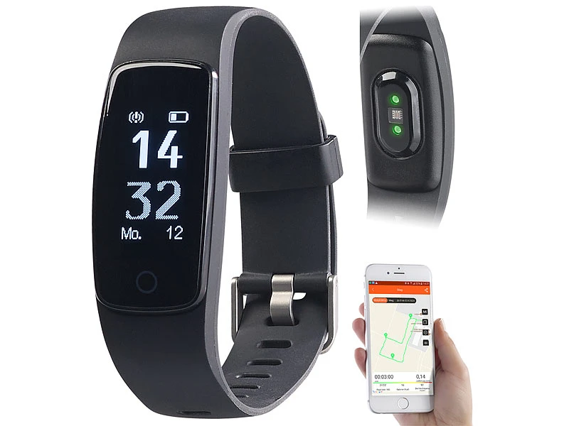 Newgen Medicals Smartwatch GPS:GPS-Fitness-Armband Mit XL-Touch-Display, 14 Sportarten, IP68 2 Newgen Medicals Smartwatch GPS:GPS-Fitness-Armband Mit XL-Touch-Display, 14 Sportarten, IP68 – Bild 2