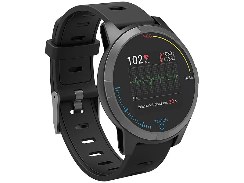Newgen Medicals Smartwatch EKG:Fitness-Uhr Mit Bluetooth, Herzfrequenz- Und EKG-Anzeige, App, IP67 4 Newgen Medicals Smartwatch EKG:Fitness-Uhr Mit Bluetooth, Herzfrequenz- Und EKG-Anzeige, App, IP67 – Bild 4