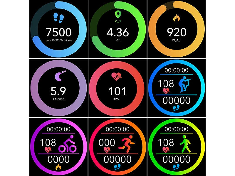 Newgen Medicals Smartwatch EKG:Fitness-Uhr Mit Bluetooth, Herzfrequenz- Und EKG-Anzeige, App, IP67 7 Newgen Medicals Smartwatch EKG:Fitness-Uhr Mit Bluetooth, Herzfrequenz- Und EKG-Anzeige, App, IP67 – Bild 7