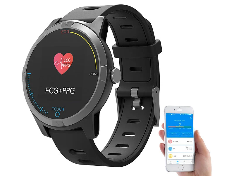 Newgen Medicals Smartwatch EKG Blutdruck:Fitness-Uhr Mit Bluetooth, Herzfrequenz (Versandrückläufer) 3 Newgen Medicals Smartwatch EKG Blutdruck:Fitness-Uhr Mit Bluetooth, Herzfrequenz (Versandrückläufer) – Bild 3