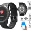Newgen Medicals Smartwatch EKG:Fitness-Uhr Mit Bluetooth, Herzfrequenz- Und EKG-Anzeige, App, IP67