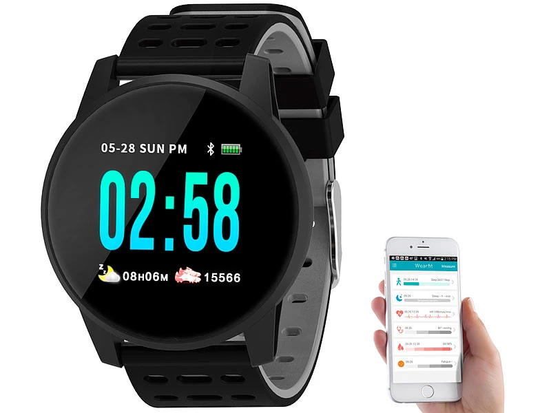 Newgen Medicals Fitness-Uhr Mit Herzfrequenz- Versandrückläufer 2 Newgen Medicals Fitness-Uhr Mit Herzfrequenz- Versandrückläufer – Bild 2